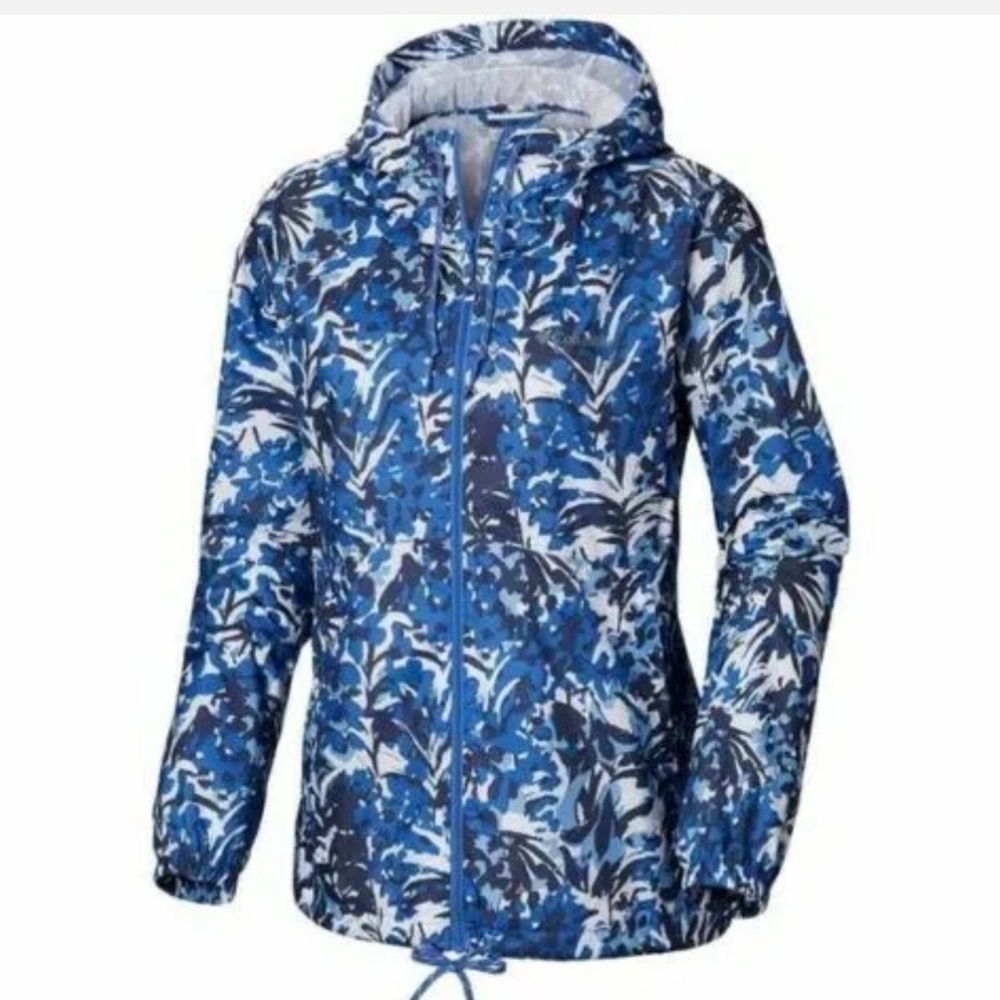 Columbia Flash Forward Printed Zippered Windbreaker Size S - Picture 3 of 17